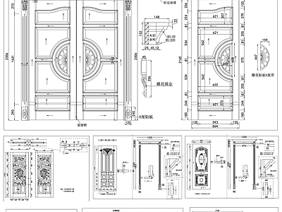 木门垭口详图 施工图 通用节点