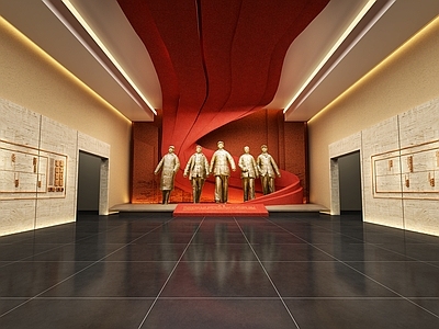 现代党建展厅 展览展馆 文化馆 序厅