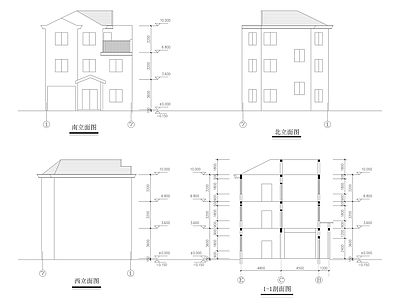 农房建筑结构 施工图 自建房