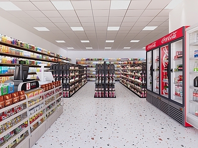 现代超市便利店 生活用品区