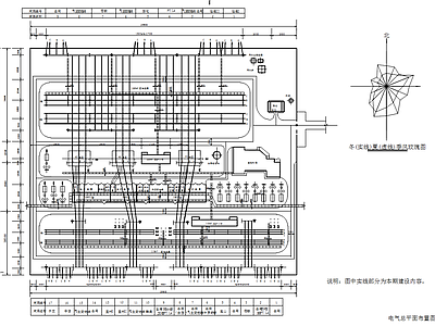 风电场升压站电气接线平面图