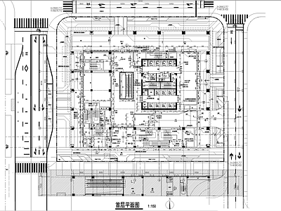 某高层总部办公建筑全套 施工图