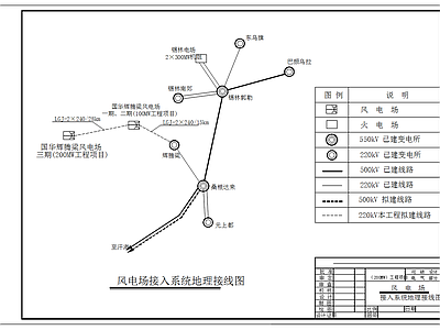 风电场风力发电220KV升压变电站 施工图