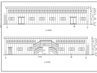 钢结构食堂建筑 施工图