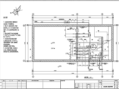 生活水泵房平面剖面加压系统 施工图 建筑给排水