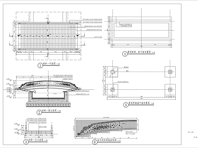 新中式高端拱桥详图 施工图