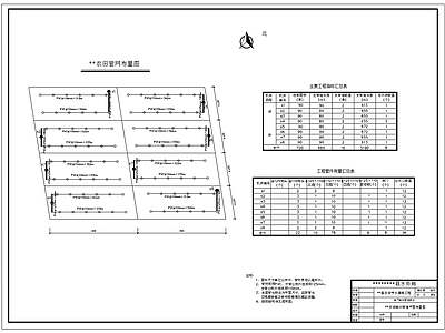 农田节水灌溉输水管道布置 施工图