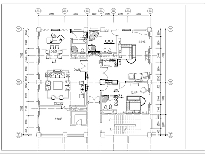 总统套房 施工图 客房