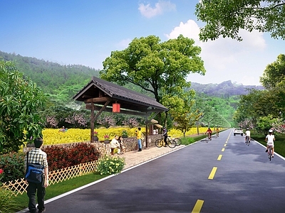 现代乡村道路