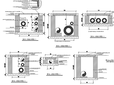 市政综合管沟断面大样 施工图