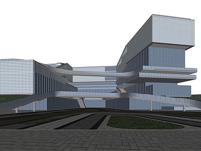 现代展览馆建筑
