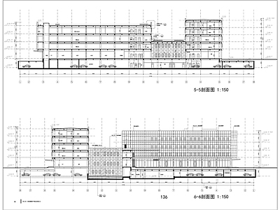 现代多层办公楼建筑全专业 施工图