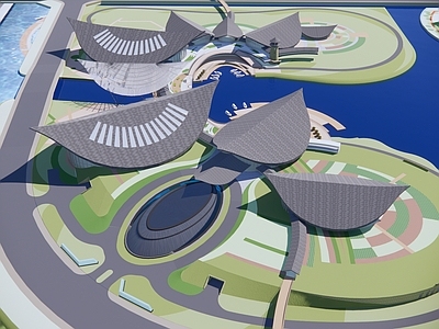 现代展览馆建筑