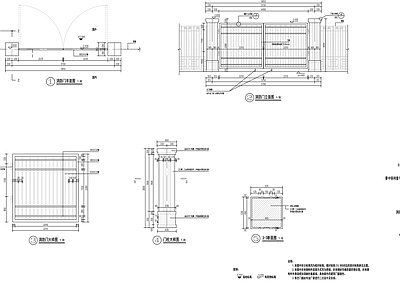 铁艺消防门详图 施工图 通用节点