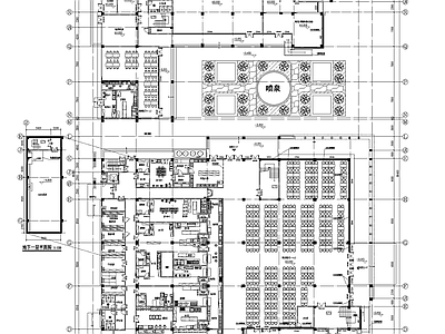 食堂建筑平立面图