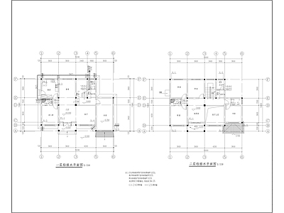 农村自建农居房水路 施工图 建筑给排水 给排水图
