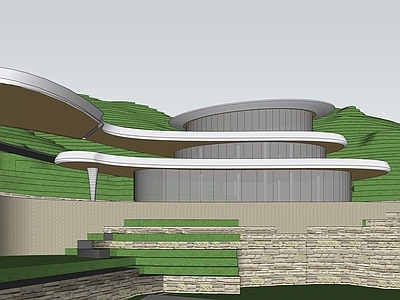 现代展览馆建筑