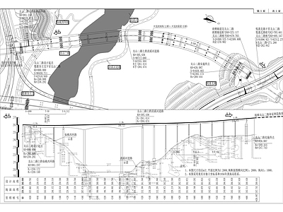 太山二路大桥及连接道工程 施工图