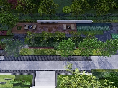 现代小区景观 宅间景观 住宅景观
