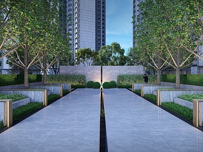 JTL现代小区景观  住宅景观