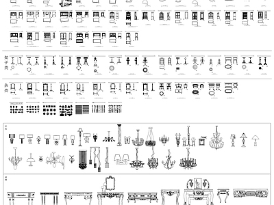 欧式古典家具 图库