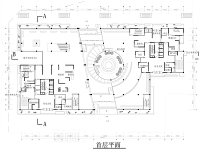 现代多层商务办公大楼 施工图