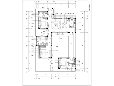 绿城桃李春风中式别墅精装修 施工图