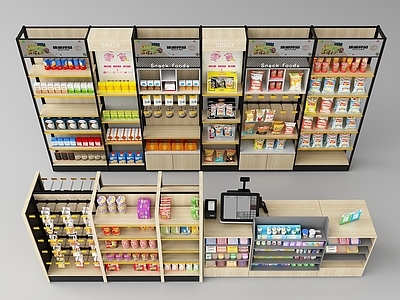 现代货架 超市货架 零食架 超市货柜 副食商品柜 便利店收银台