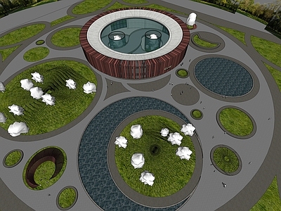 现代展览馆建筑