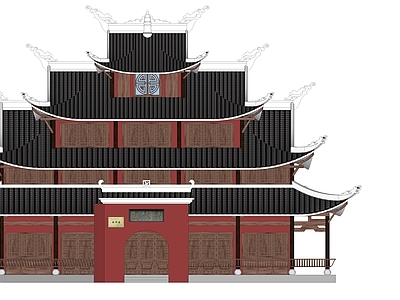 中式寺庙建筑