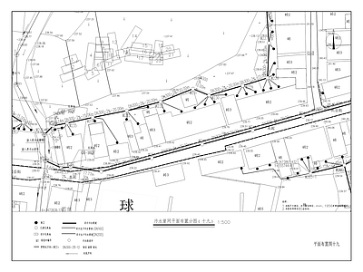 开州区温泉镇东平场镇雨污分流改造 施工图 市政给排水 给排水图