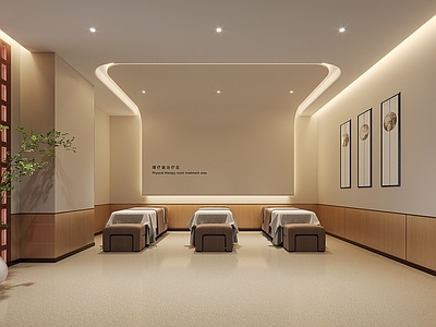 现代美容SPA店 理疗室 包间