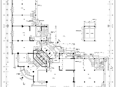 现代高层商务办公写字楼建筑 施工图