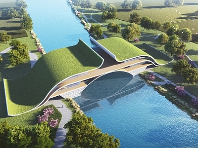 现代展览馆建筑