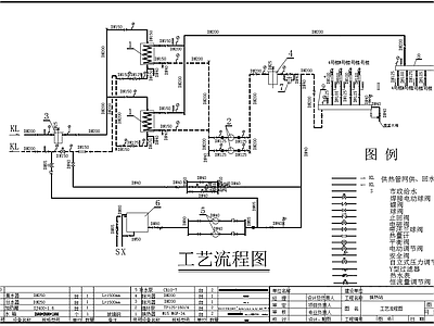 26800平方换热站工艺流程 施工图