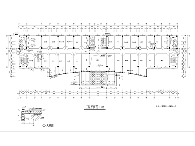 现代多层行政服务办公楼建筑 施工图