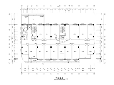 现代多层办公楼建筑 施工图