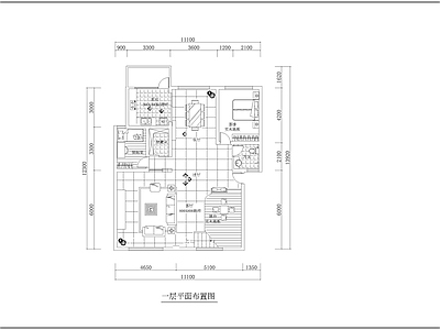 跃层公寓室内装修 施工图 公寓
