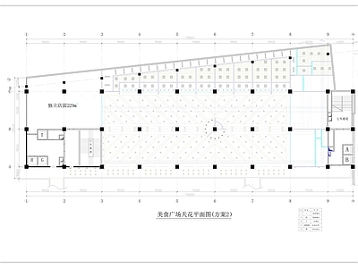 经典美食广场装修 施工图