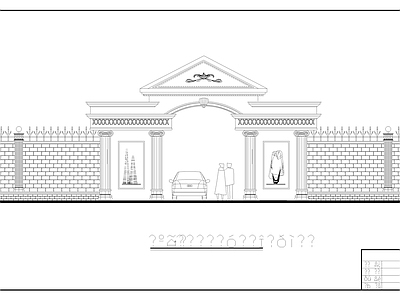 8种大门建筑 图库