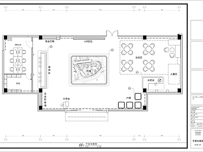 850平新中式风格售楼部 施工图