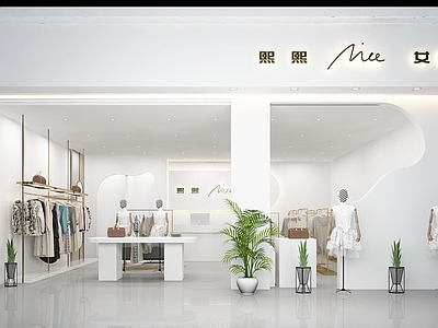 现代女装店门头