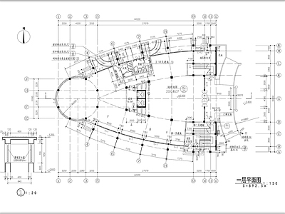 现代多层科研信息中心办公楼建筑 施工图