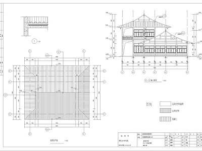 仿古中式商业街建筑 施工图