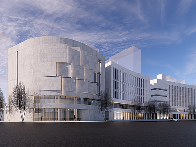 现代展览馆建筑