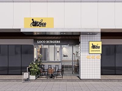 现代LOCO汉堡店