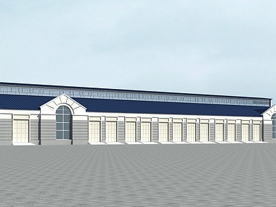 简欧工业厂房 厂区 工业平房