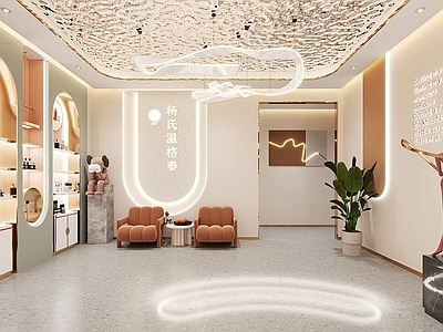 现代美容SPA店 美容院大厅