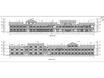 仿古风情街建筑 施工图