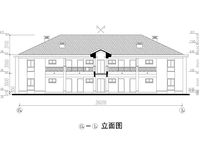 酒店式背书公寓建筑 施工图